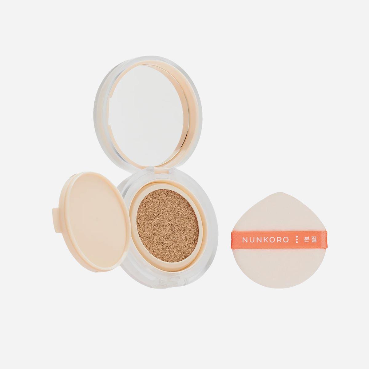 Тональный кушон для лица с эффектом естественного сияния SPF 50+, Nunkoro, 2295 руб. (&laquo;Золотое яблоко&raquo;)