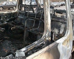 В Подмосковье сгорела маршрутка с пассажирами