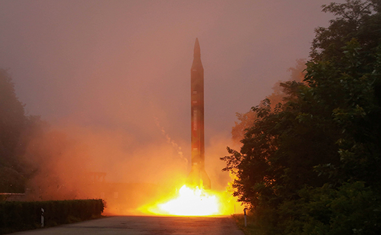 Запуск&nbsp;​баллистической ракеты в&nbsp;КНДР


