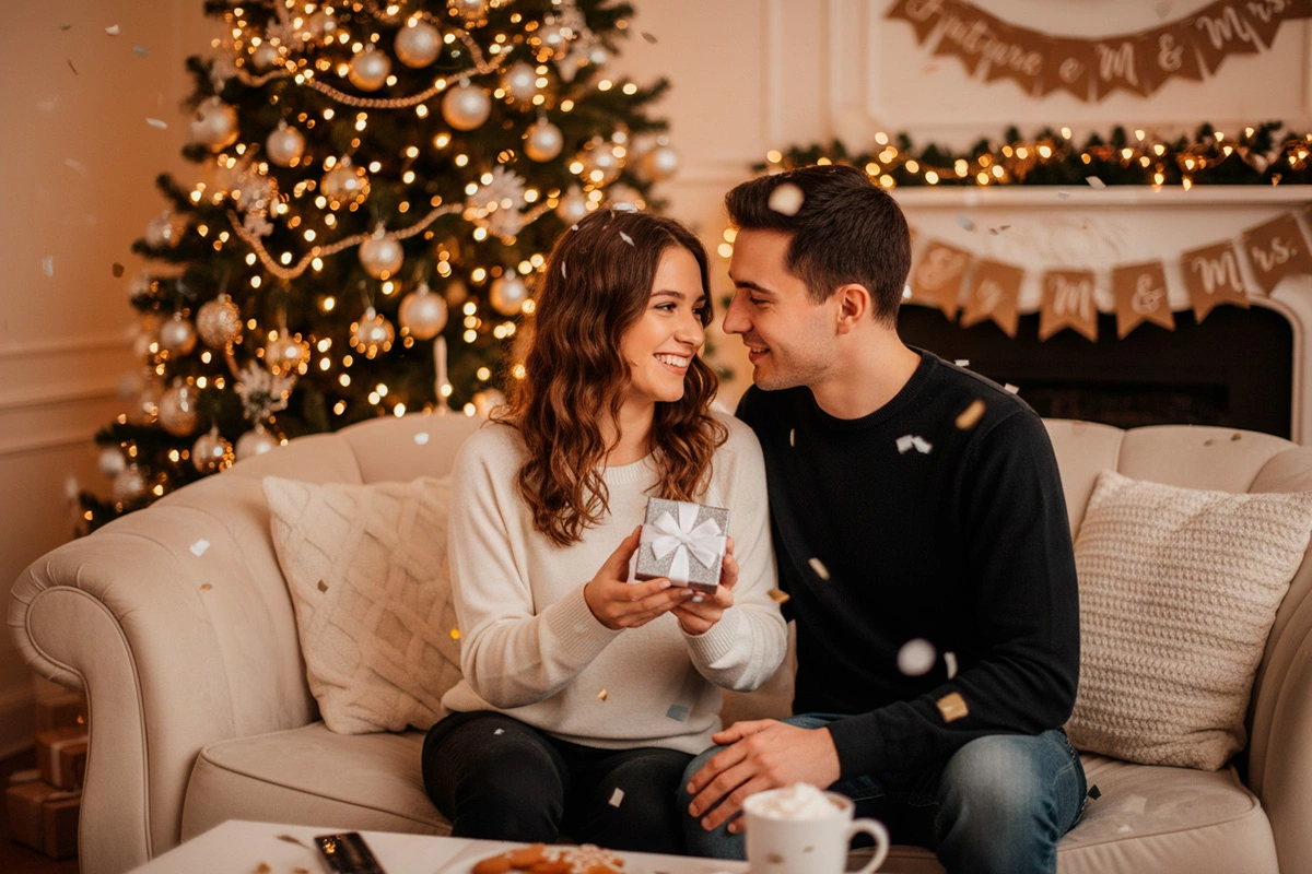 Сделайте центром сюжета событие, о котором планируете рассказать всем близким, например будущую свадьбу