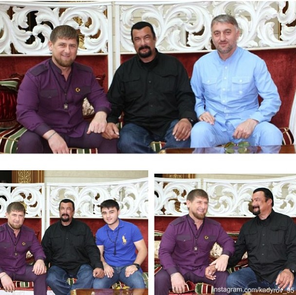 Р.Кадыров сводил С.Сигала в зоопарк