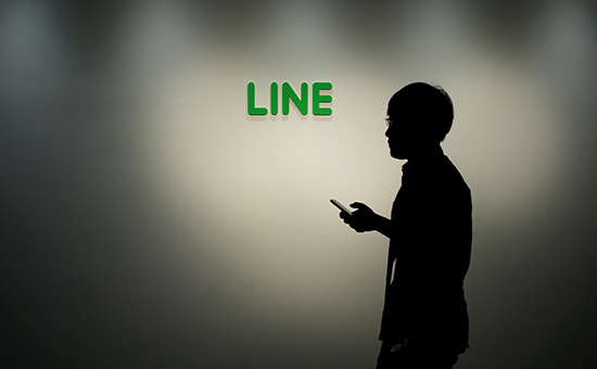 Логотип японского мессенджера Line
