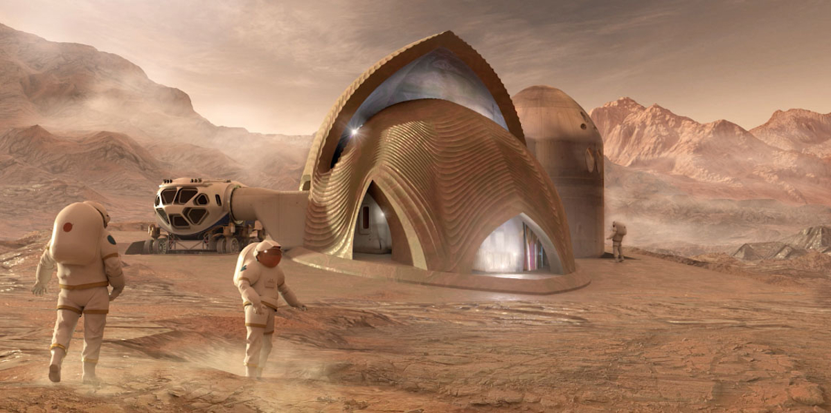 Проект компании SEArch+ / Apis Cor по колонизации Марса &mdash; участник 3D-конкурса NASA Mars Habitat
