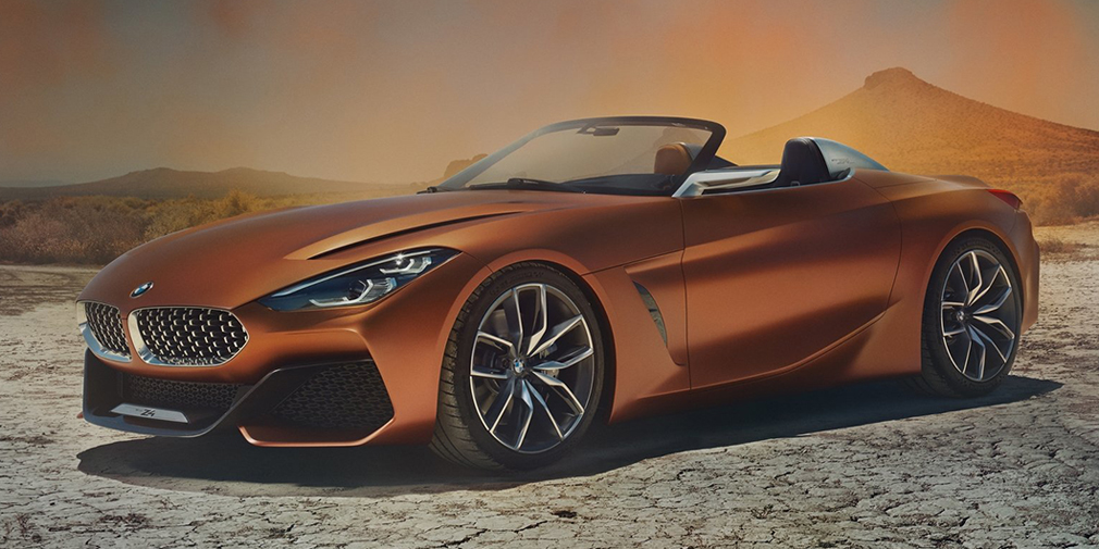 BMW Z4
BMW показала, как будет выглядеть совместный с Toyota спорткар. Концептуальный родстер Concept Z4 продемонстрировали на конкурс элегантности в Пеббл-Бич, а премьера серийной машины с мягким верхом состоится в Женеве в следующем году. Известно, что ради снижения веса в конструкции кузова Z4 использованы углепластиковые элементы. Баварский спорткар получит те же турбомоторы, что и Supra, но гибридной версии у него, скорее всего, не будет.