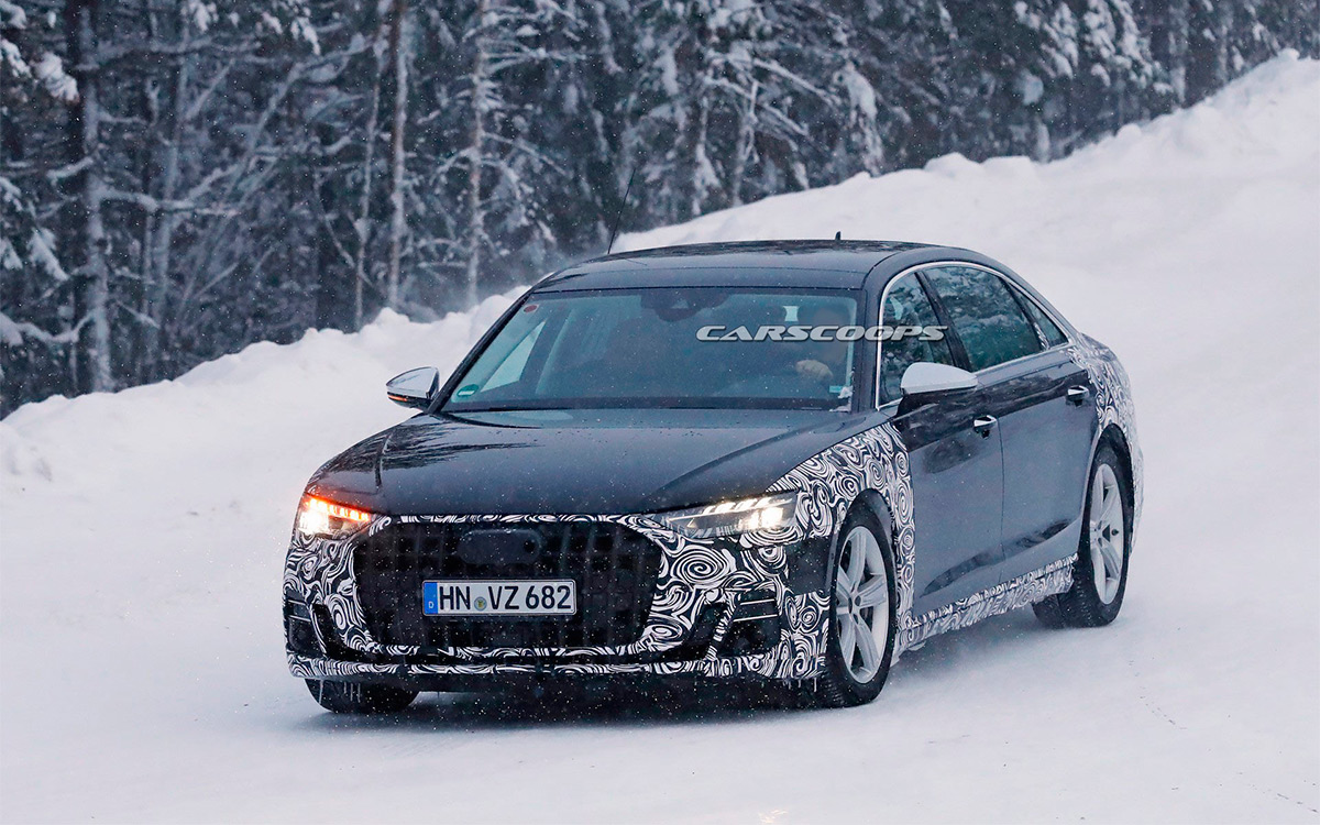 Audi вывела на тесты сверхроскошную версию A8. Фото