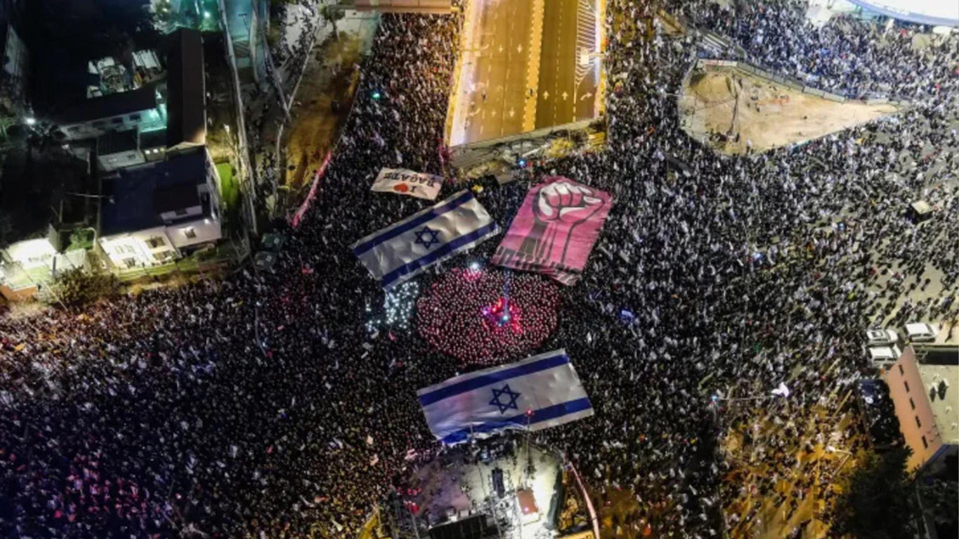Крупнейшие протесты в истории Израиля: на улицы вышли 500 тыс. человек