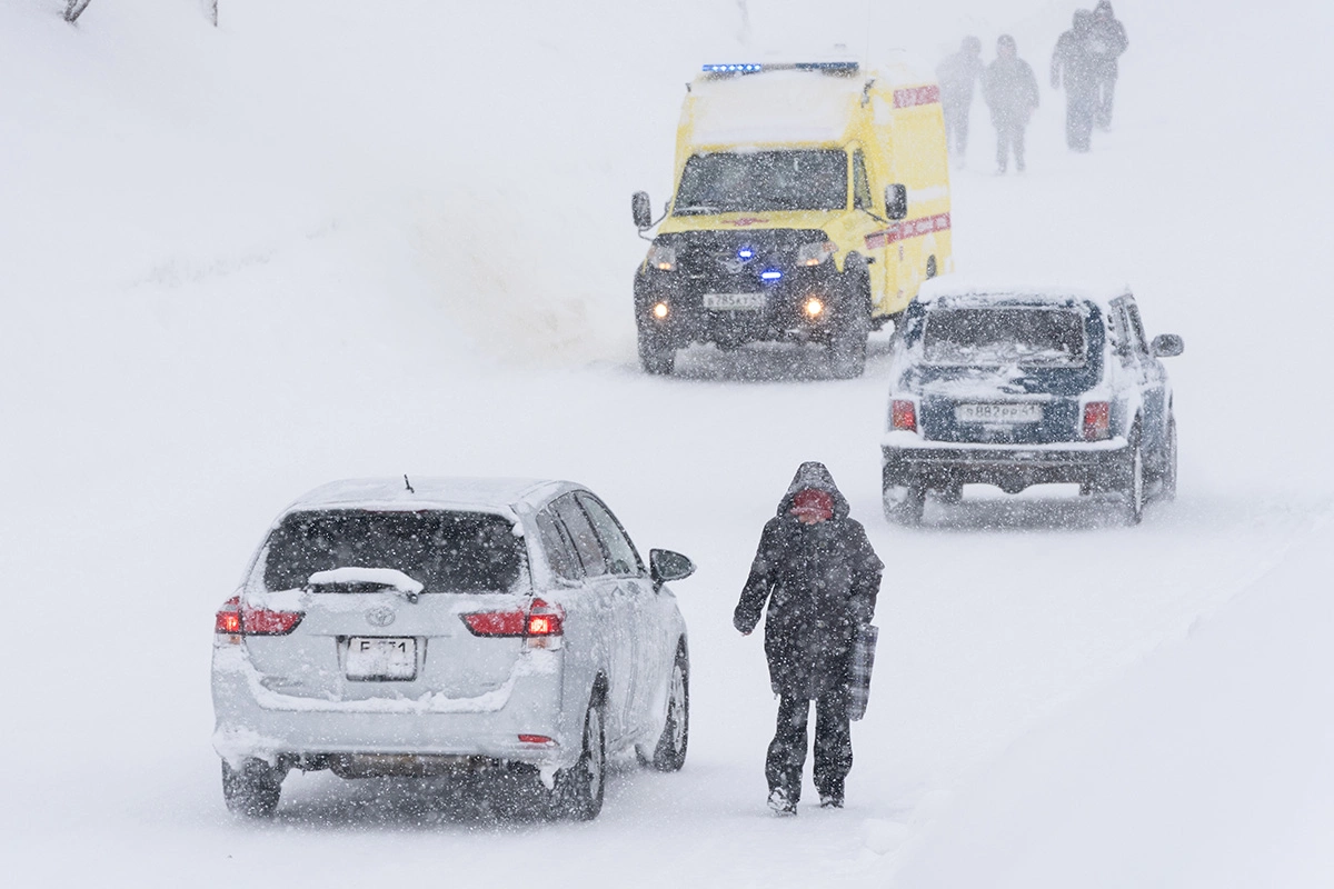 Снегопад в Петропавловске-Камчатском, 15 января 2026 года