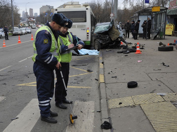 ДТП на Онежской улице в Москве