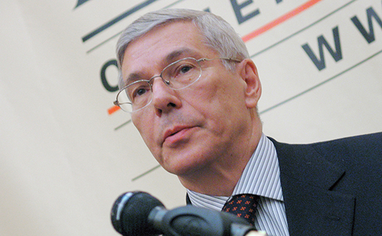 Глава Московской топливной ассоциации и&nbsp;Российского топливного союза Евгений Аркуша, январь 2006 года
