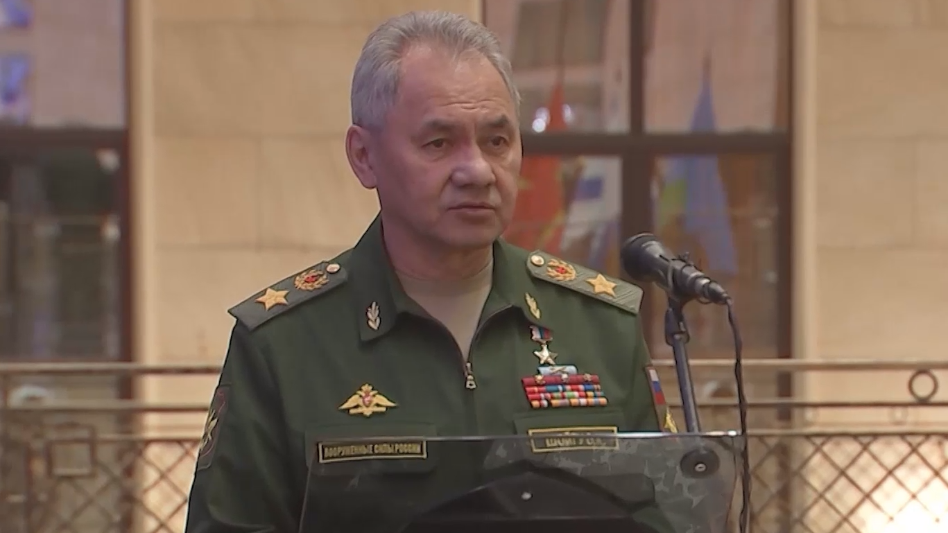 Шойгу вручил медали «Золотая Звезда» российским военным