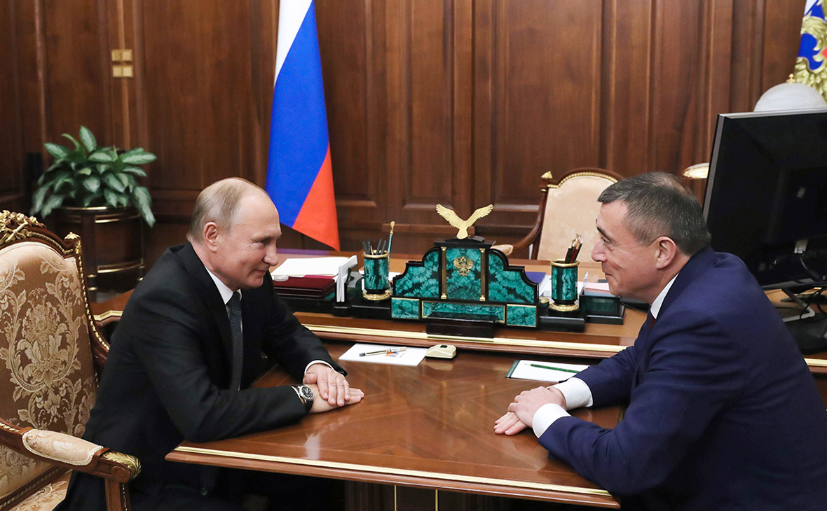 Владимир Путин и Валерий Лимаренко (слева направо)