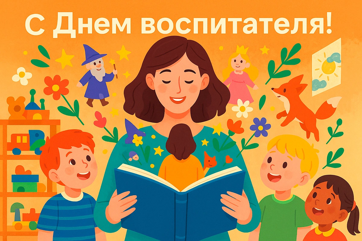 Открытки ко Дню воспитателя. 10 красивых и оригинальных картинок