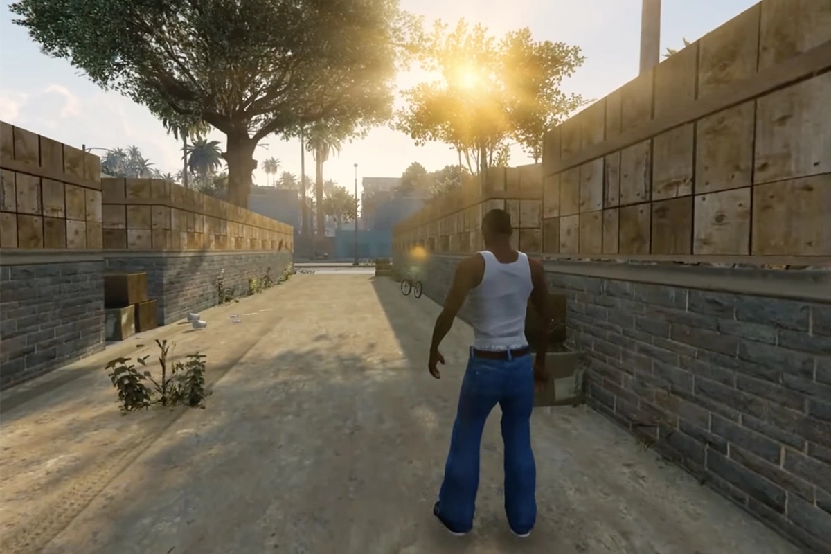 Игры 3D-эры GTA прославились в том числе ошибками коллизии: персонажи и автомобили иногда застревали в стенах или частично проходили сквозь объекты