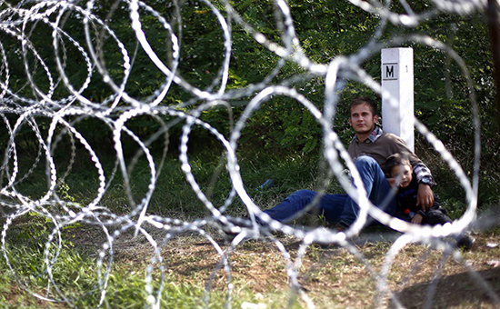 Мигранты на венгерской границе