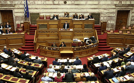 Заседание парламента Греции