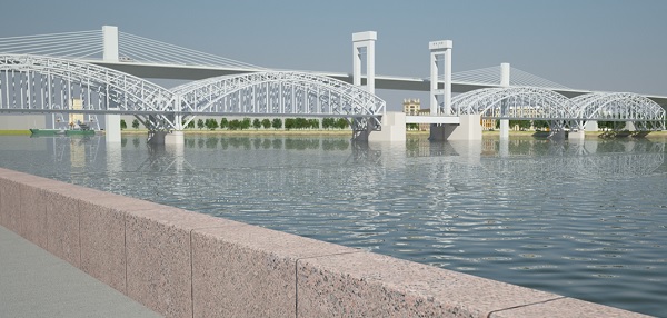 Мостовой переход через Неву