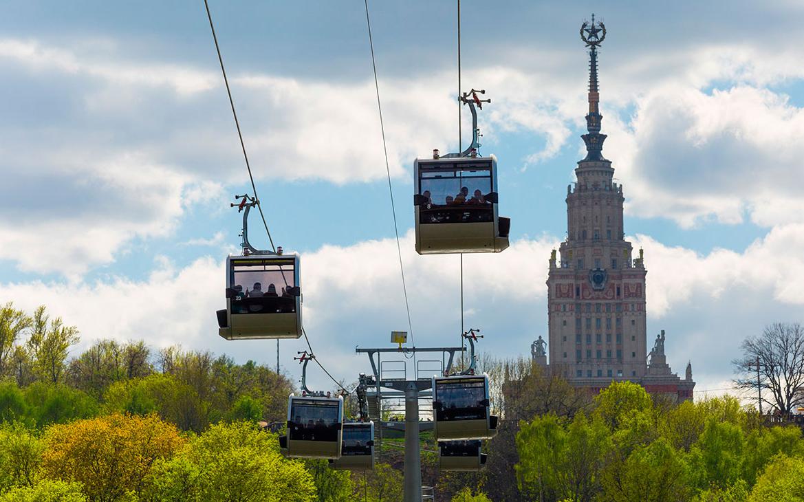 Канатная дорога в Лужниках остановилась до конца дня из-за задымления