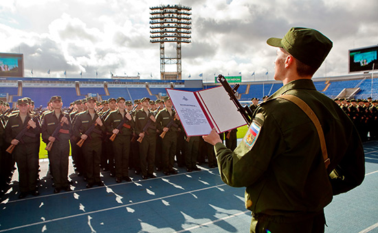 Курсанты Военно-космической академии&nbsp;им.&nbsp;А.Ф. Можайского


