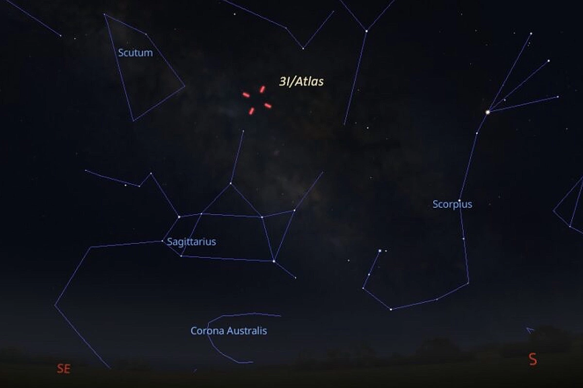 Межзвездный объект 3I/Atlas, 2 июля, 2025 год