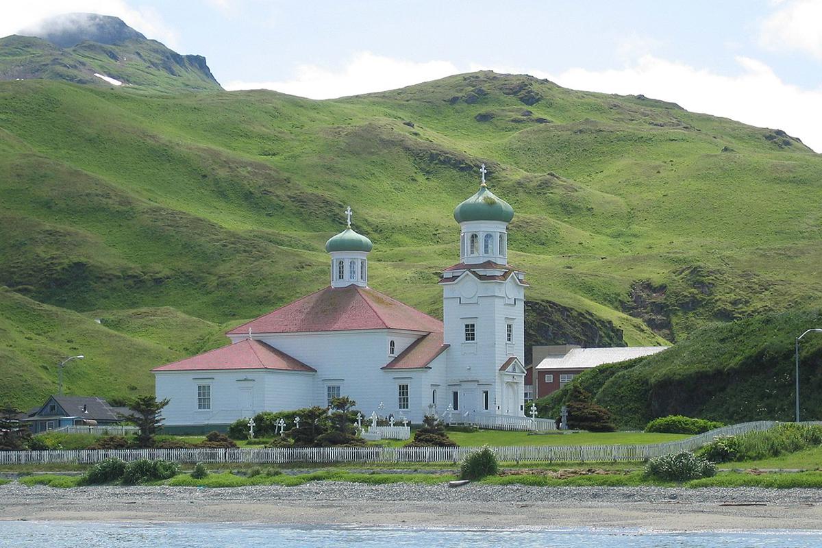 Церковь Святого Вознесения.&nbsp;Уналашка, Аляска, год постройки &mdash;&nbsp;1826