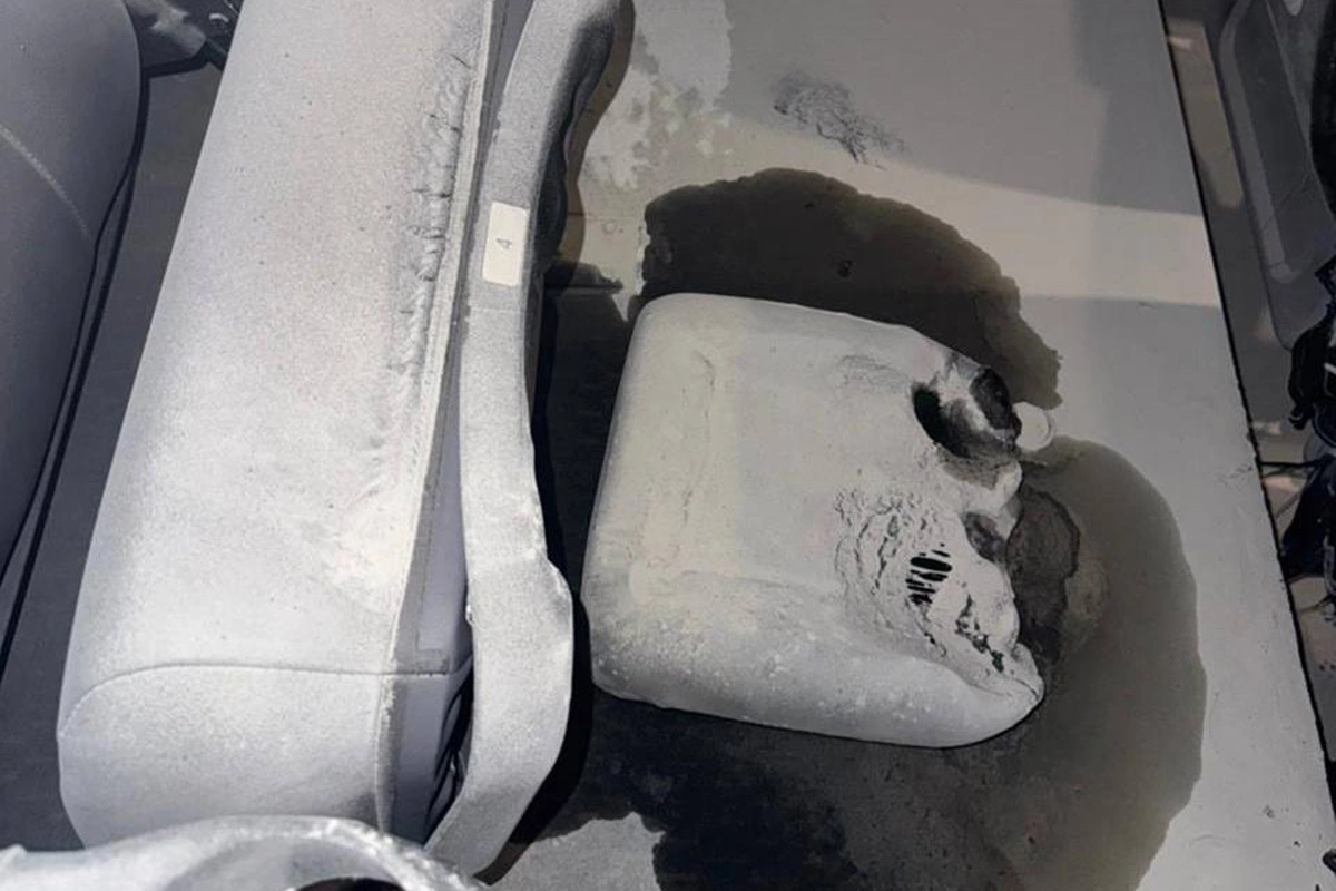 Cгоревшие сиденья в кинотеатре ТЦ «Авиапарк»