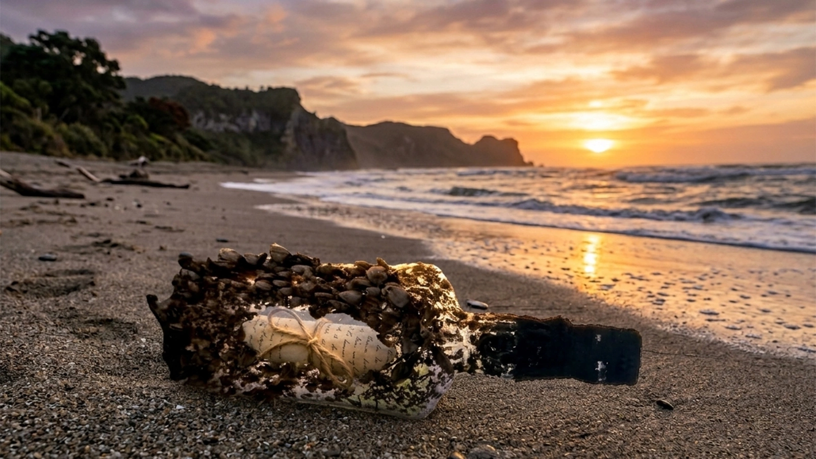 В Новой Зеландии мальчик нашел бутылку с «пиратским» посланием