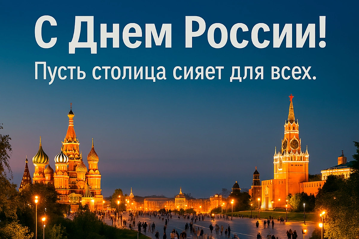 Открытка с изображением Москвы