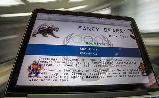 Cайт группировки хакеров Fancy Bear


