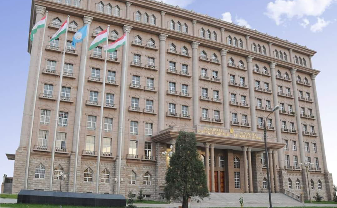 Вид на здание МИД Таджикистана