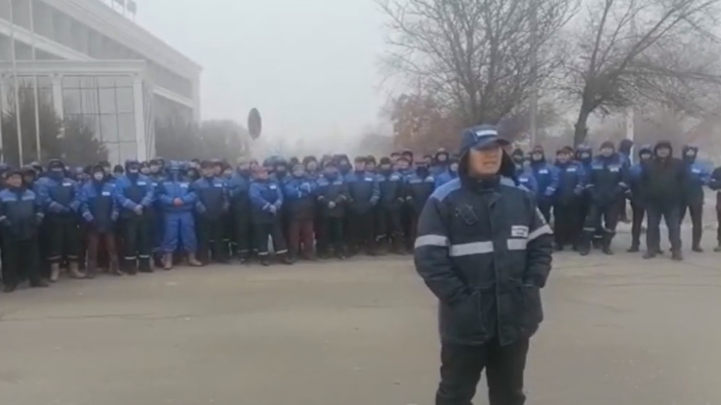 В Казахстане рабочие вышли на акцию в городе, где были протесты в 2022-м