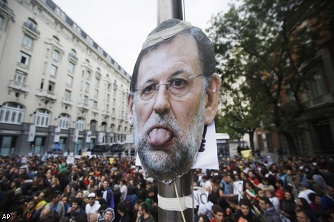 Акции протеста в Испании