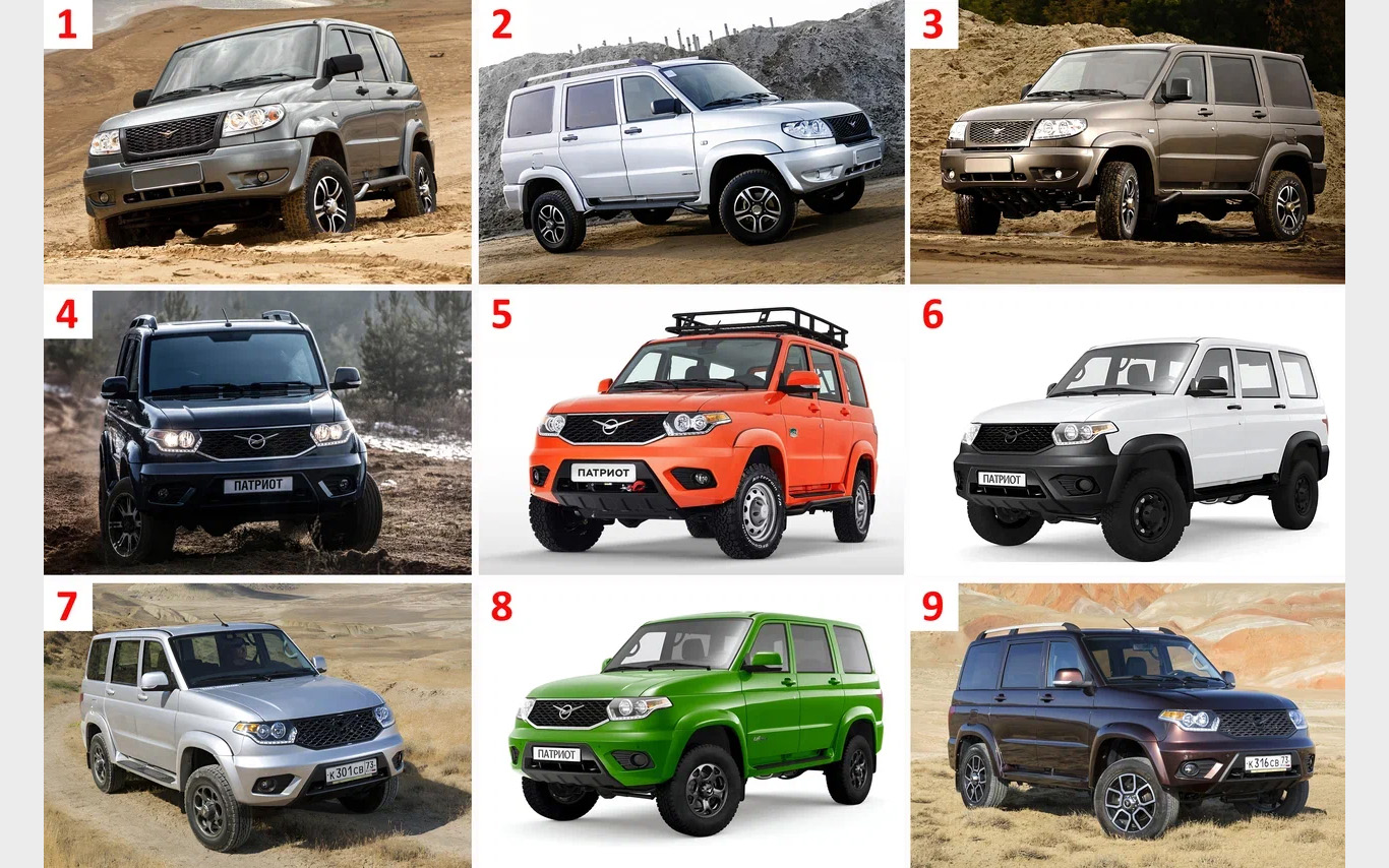 Вот лишь некоторые из спецверсий: (1) &laquo;70&raquo;, (2) Arctic, (3) Trophy, (4) World of Tanks Edition, (5) &laquo;Экспедиционный&raquo;, (6) &laquo;Классик Fleet&raquo;, (7) &laquo;Премиум&raquo;, (8) Life Style, (9) &laquo;Статус&raquo;