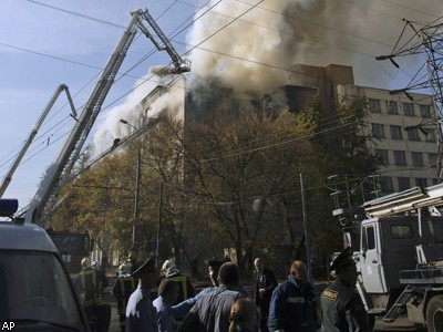 Пожар в московском ВУЗе