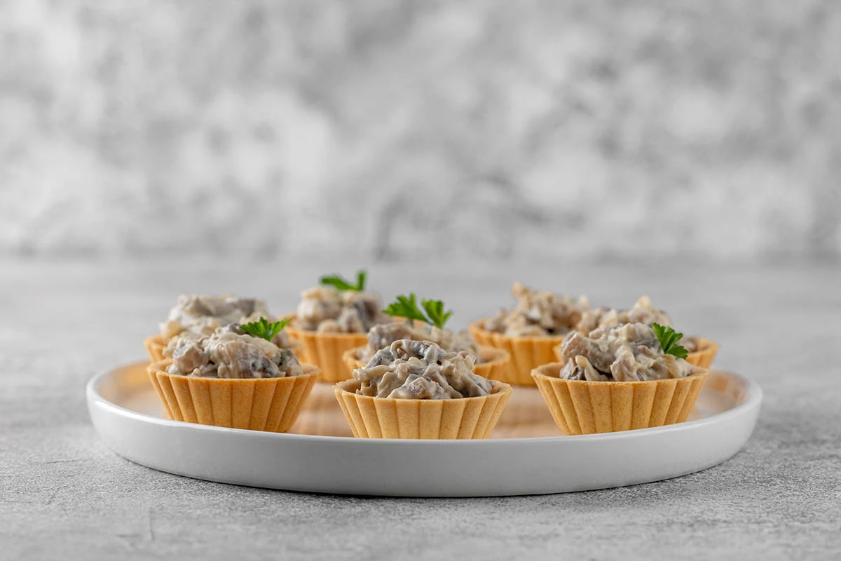 Тарталетка с грибным ассорти