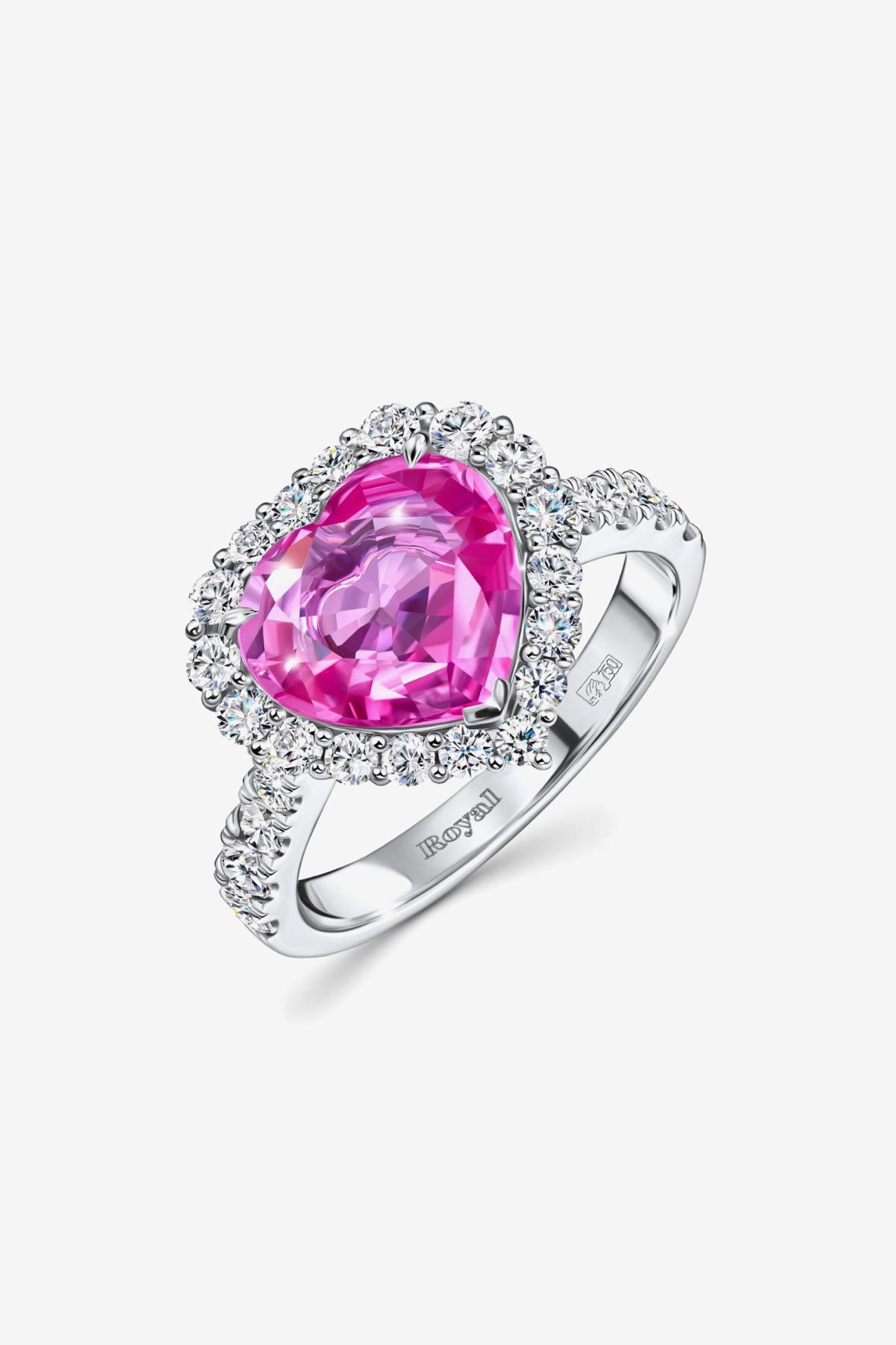 Кольцо Royal с розовым сапфиром, MIUZ Diamonds