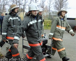 В результате пожара в центре Москвы обрушилась крыша здания