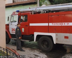 Возле метро "Бауманская" в Москве произошел крупный пожар