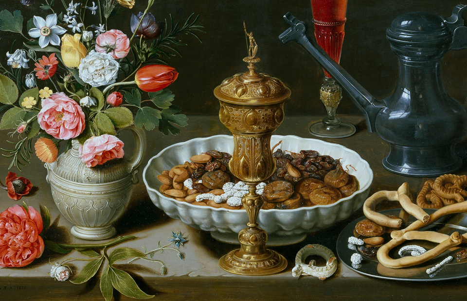 &laquo;Натюрморт с цветами и золотым бокалом&raquo;, 1611, Прадо, Мадрид |&nbsp;Клара Петерс

