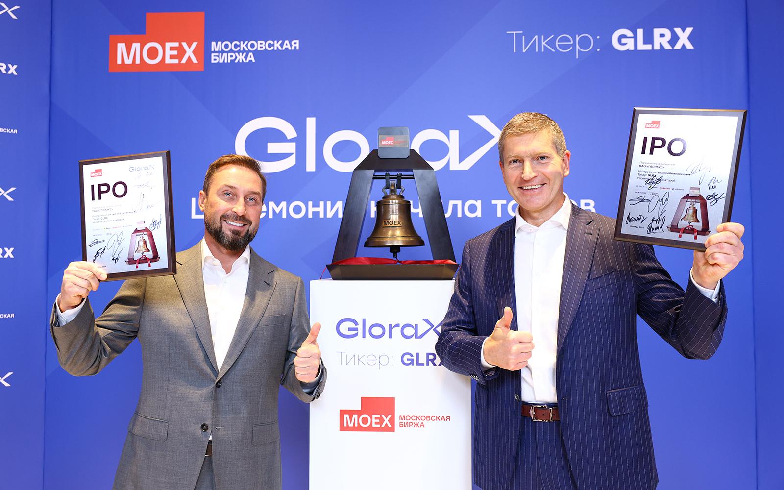 Основатель GloraX Андрей Биржин (слева) и президент GloraX Дмитрий Кашинский