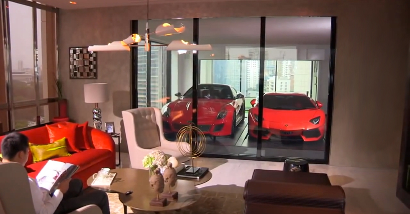 Тенденция мировой архитектуры: автомобили в квартирах