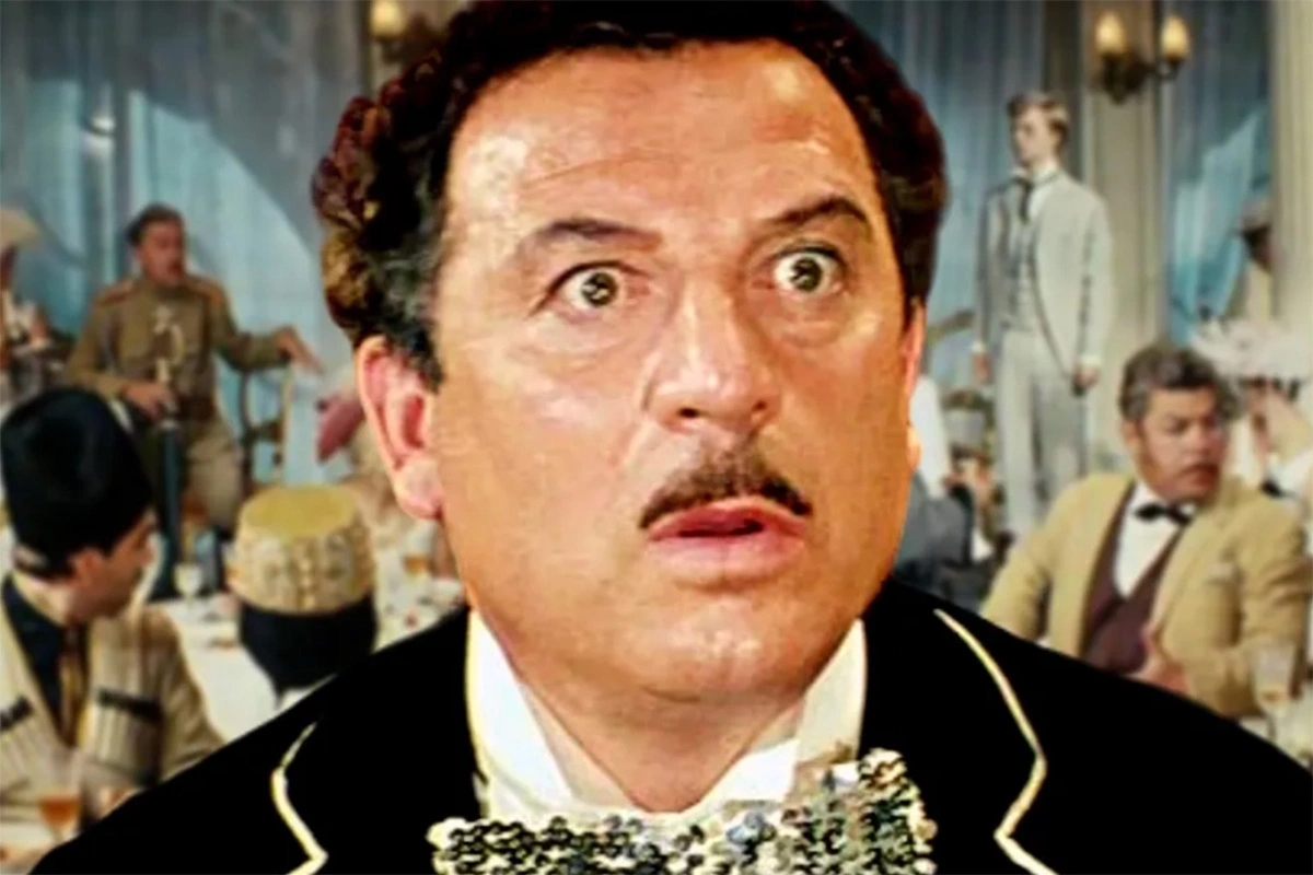 Борис Сичкин в роли Бубы Касторского в фильме «Новые приключения неуловимых», режиссер Эдмонд Кеосаян, 1968 год