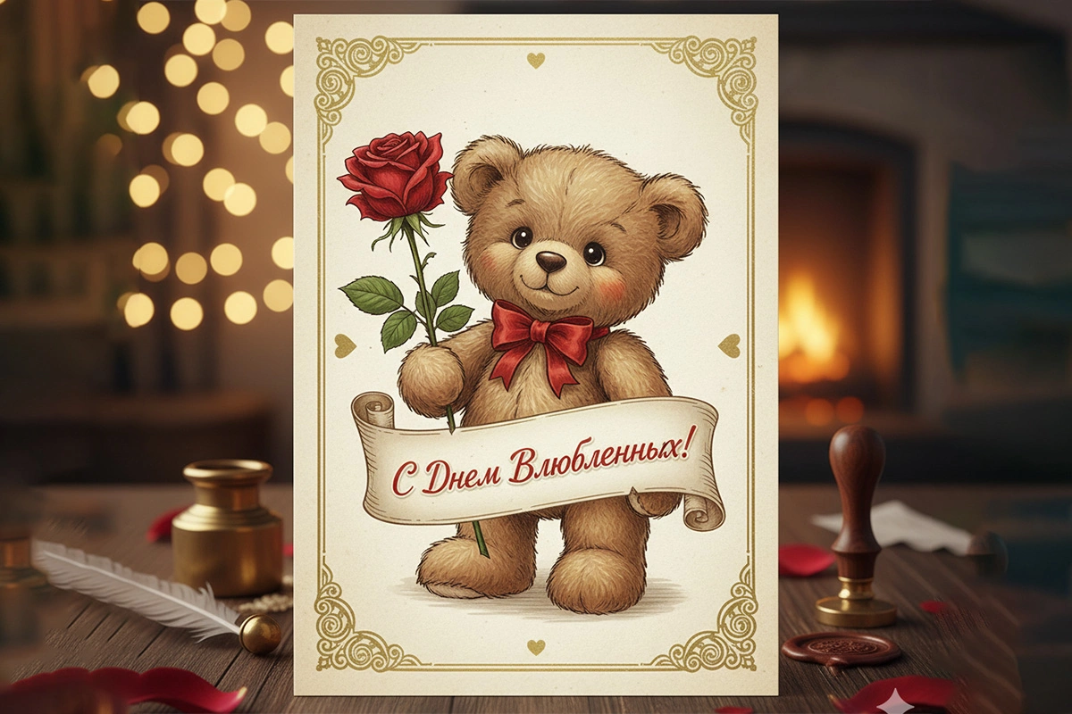 Открытки на День святого Валентина. 25 вариантов для поздравления близких