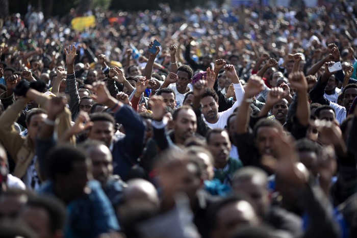 Африканские нелегалы вышли протестовать в Израиле