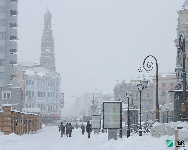 В Татарстане 30-градусные морозы придут на смену метелям и снегопадам