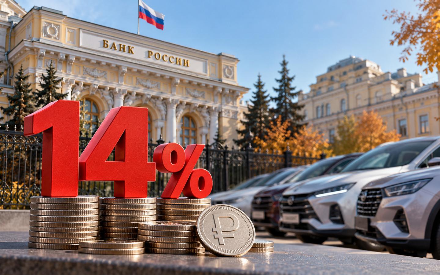 ЦБ оставил ключевую ставку 14%. Как это отразится на автокредитах и ценах