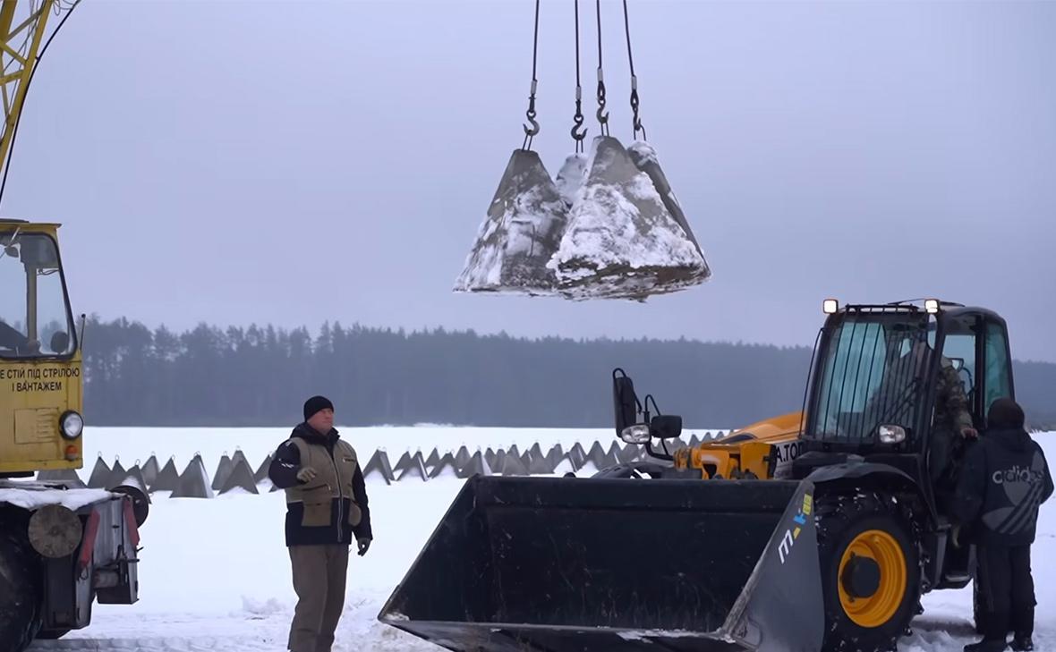 Украина установила «зубы дракона» на границе с Россией и Белоруссией — РБК