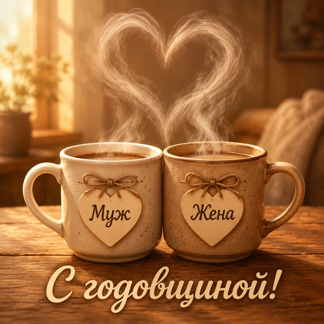 Прикольная открытка с годовщиной свадьбы