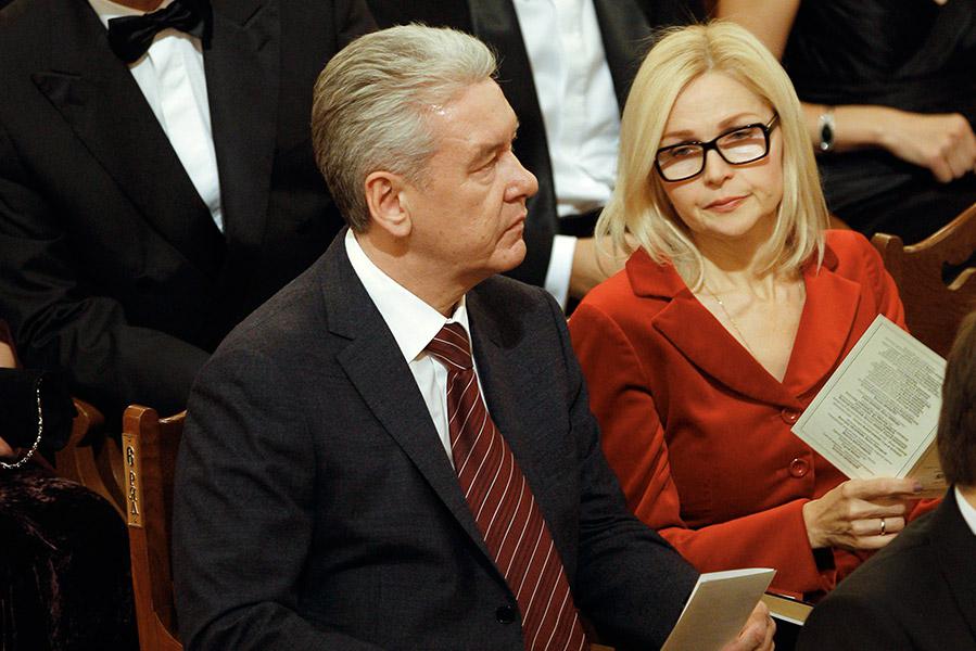 Мэр Москвы Сергей Собянин с супругой Ириной, 2011 год