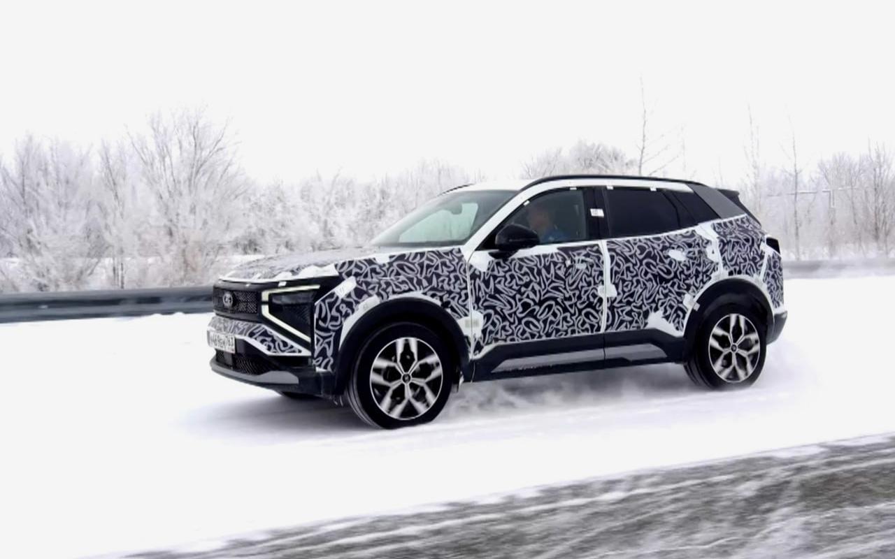 Кроссоверу Lada Azimut устроили тесты в суровых условиях. Видео