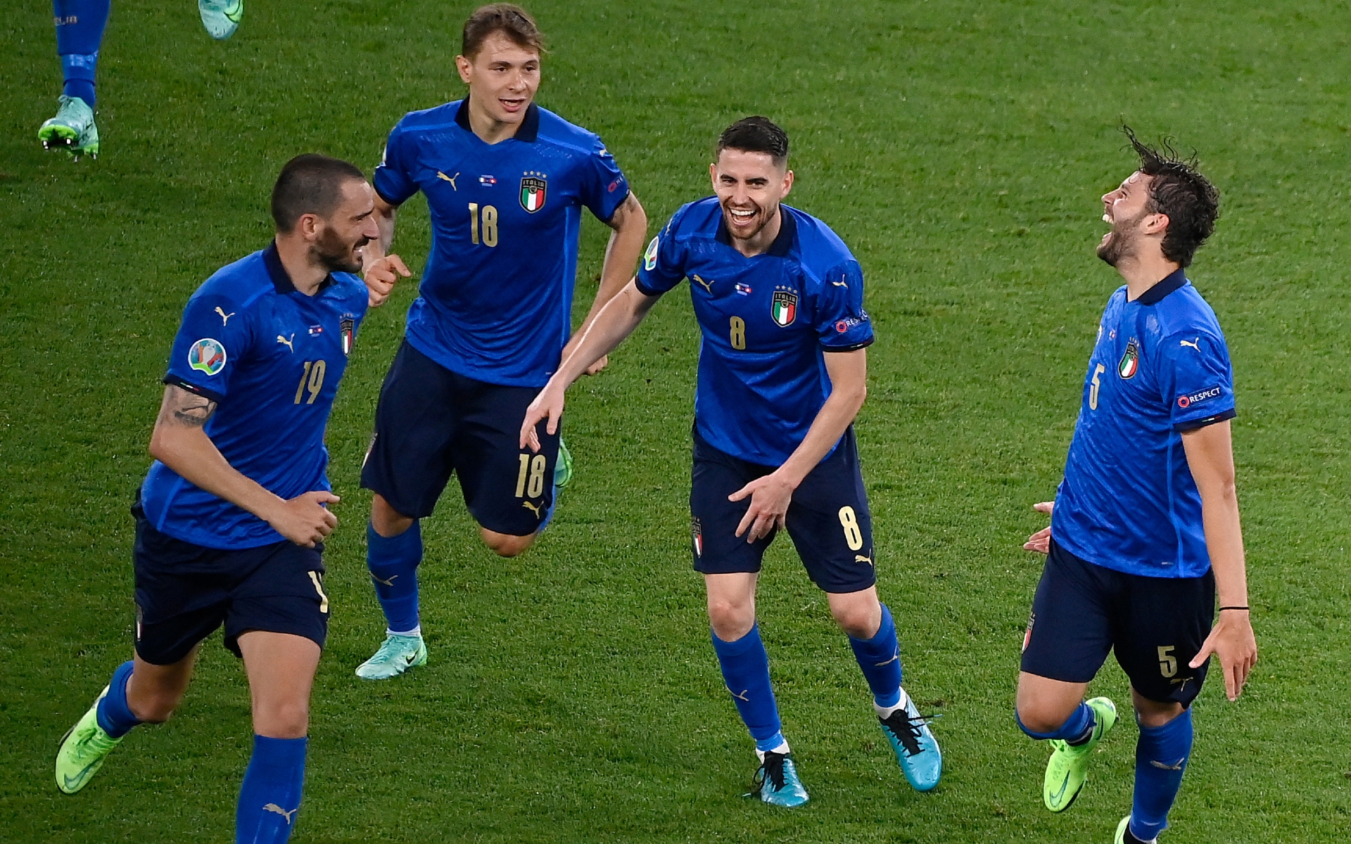 Фото:Игроки сборной Италии (Riccardo Antimiani - Pool/UEFA via Getty Images)